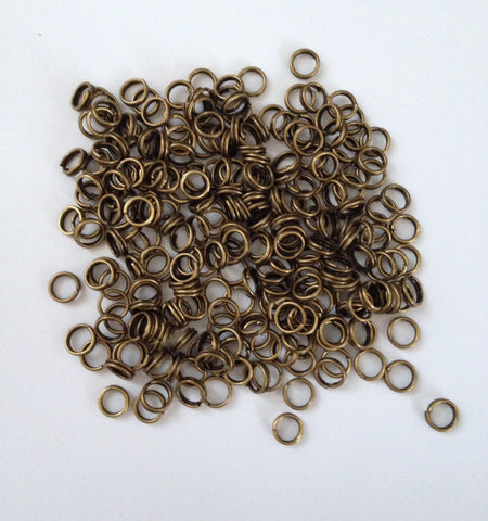 1200 pcs Bronze Tone Open Jump Rings 5mm Jewelry Item #24 Open Jump Rings Jewelry Making Supplies Tools