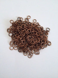 New! 1200 pcs Copper Tone Open Jump Rings 5mm Jewelry #28 Making Tools Supplies Hardware Findings