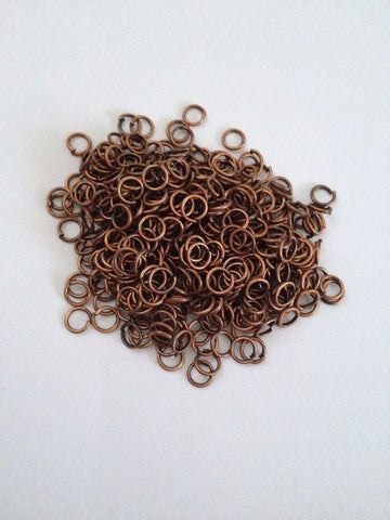 New! 1200 pcs Copper Tone Open Jump Rings 5mm Jewelry #28 Making Tools Supplies Hardware Findings