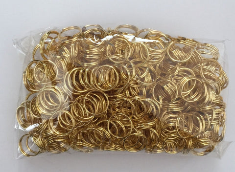500 pcs Gold Plated Split Open Jump Rings 10mm Jewelry 23G Findings Making Supplies Hardware Making Tools Jewelry