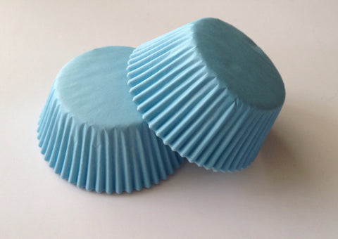 50 pcs light blue cupcake liner