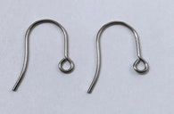 100 pcs Stainless Steel Coil Earring Hooks Wire #c2