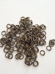 1200 pcs Bronze Tone Open Jump Rings 5mm Jewelry Ring #24B Tool Open Jump Rings Jewelry Making Supplies Tools