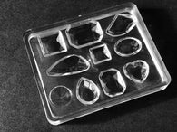 New! 10 cell Jewelry Bead Rhinestones Cabochon Mold Mould Epoxy Resin Jewelry Pendant Necklace Making Beads Rhinestones