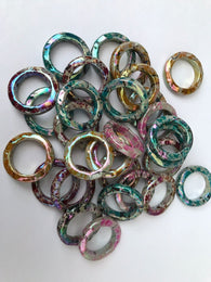 New! 30 pcs Multi Color Round Drawbench Bead Frame 4A Beads Ring Rings Making Tools Supplies Hardware Findings  4A