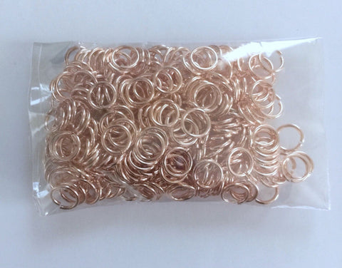 New!  300 pcs Rose Gold Open Jump Rings 5mm Jewelry Item #71g Findings Necklace Supplies Tools Craft Making Hardware