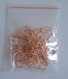 New 50 pcs Gold Rose Earring Hooks Wire Backing Jewelry Findings 72N Hook Copper Hook Tools Backs Findings Craft Hardware #1T