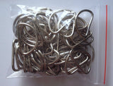 50  D Rings Metal Strapping Silver Tone Jewelry Bag Bags Sewing Clasp 2cm #78M