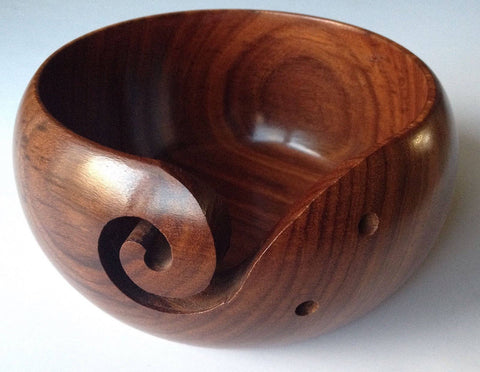 High Quality Medium Yarn Bowl Wooden Handmade Sheesham Wood Tools