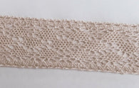 New 5 Yards Ivory Cotton Crochet Lace Trim 5W