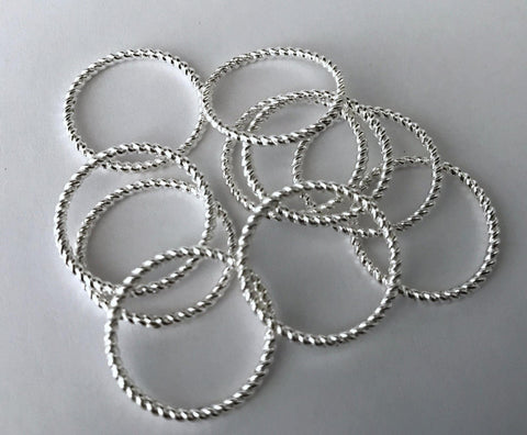 New! 50 pcs 18mm Silver Plated Closed Jump Rings Jewelry Jump Ring 51J Findings Rope Beads Ring Rings Making Tools Supplies Hardware
