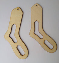 New 4 pcs Medium Children Stocking Sock Stretchers Wooden Sock Forms Wool Knitting Tools Blocker Blockers Knitting Board