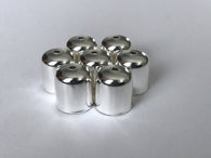 New! 100 PCS Silver plated End Caps Chain End Cap Crimp On Cord Jewelry Tools Making Supplies Tools Craft Making Hardware Bracelet