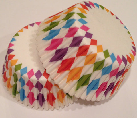 Multi Colored Cupcake Liners 50 count Rainbow Lights