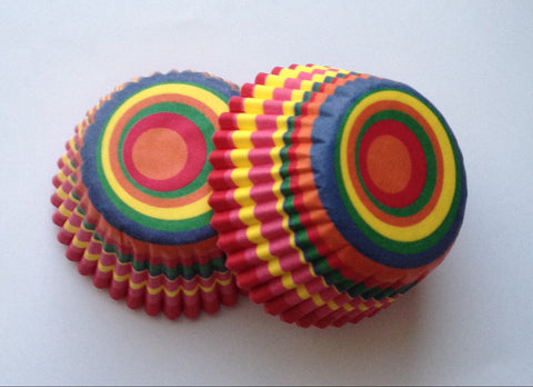 New! 100 count Mini Multi Colorful Cupcake Liners