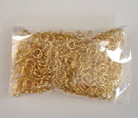 500 pcs Gold Plated Open Jump Rings 6mm Jewelry #42 Findings Making Supplies Hardware Tools