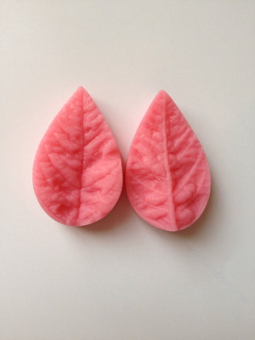 2 Pcs Leaf Petal Petals Soft Silicone Mold-Unbranded