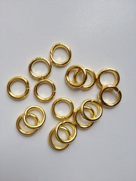 New! 200 pcs Gold Plated Open Jump Rings 8mm Jewelry #49 Necklace Supplies Tools Craft Making