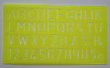 4 pcs Alphabet Stencil Set Lowercase Upper Numbers Font Symbol School Template Drafting Tools Pencils Pens Writing Templates