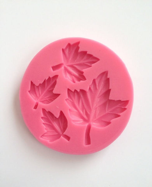 Fall Leaves Leaf Soft Silicone Mold-Unbranded