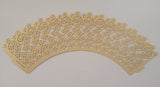 12 pcs Ivory Lace Cupcake Wrappers