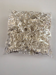 New! 300 pcs Silver Plated Split Open Double Loop Jump Rings 10mm Jewelry #58 Making Tools Supplies Hardware Findings