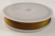 80 m Gold Plated Beading Wire 0.45mm Jewelry Necklace Bracelets Steel #59 Tools Supplies Craft Making Findings Hardware