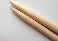 15" Bamboo single pointed knitting needles sizes US 36 20mm needle bamboo wooden rug needlecraft bulky yarns