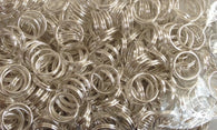 New! 400 pcs Silver Plated Open Double Loop Jump Rings 8mm Jewelry #75 Supplies Tools Craft Making Necklace Earrings Bracelets