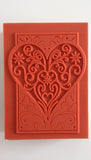 1 pc large Wooden Heart Love Rubber Stamp