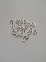 20 pcs Silver Plated Wire Guard Guardian Protector Jewelry 5x5mm 9G/9G2 Findings Making Supplies Hardware Tools wire guardians