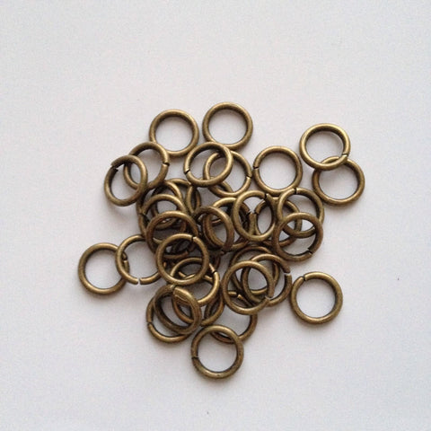 New! 200 pcs Bronze Open Jump Rings 8mm Jewelry Item #39  Making Tools Supplies Hardware Findings