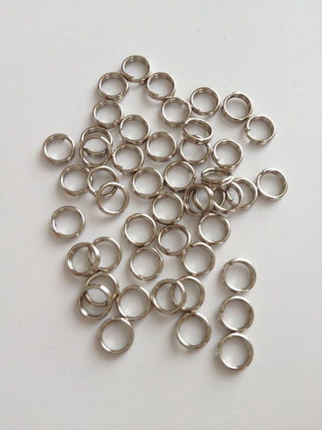 New! 500 pcs Silver Tone (Copper) Split Jump Rings 5mm Jewelry #42S Findings Copper Findings Making Supplies Hardware Tools