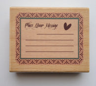 1 pc large Wooden Message Rubber Stamp Cardmaking Scrapbooking