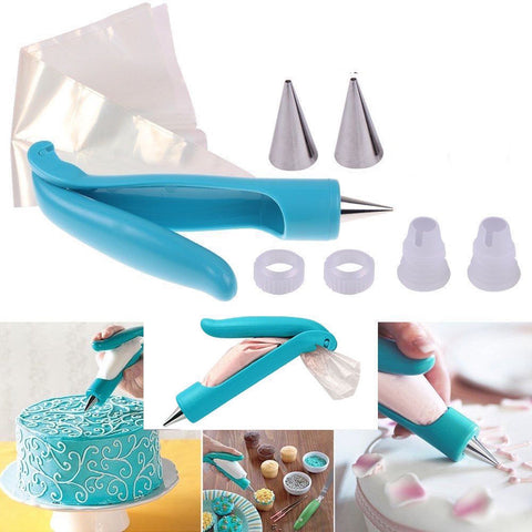 Pastry Pen Icing Piping Bag Nozzle Fondant Nozzle Pen Cake Cupcake Decorating Pen Set Baking Tools Supplies