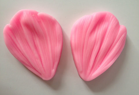 2 Pieces Leaf Petal Petals Soft Silicone Mold-Unbranded