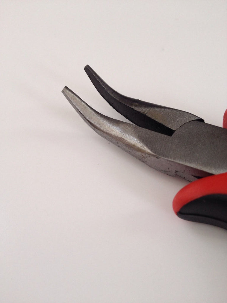Prestige Bent Nose Pliers - 14.5cm Blue Steel Jewelry Making & Craft Tool