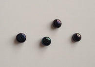 4 pcs Dark Blue Freshwater Round Pearls Slightly Pink Jewelry Making Tools Supplies Beads