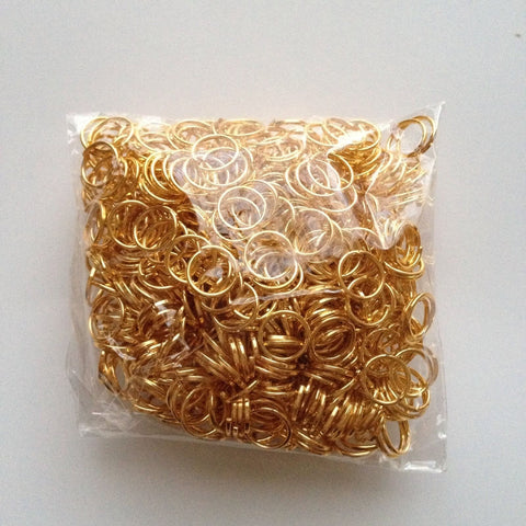New!  700 pcs Gold Plated Open Jump Rings 7mm Jewelry Item #38 Findings Necklace Supplies Tools Craft Making Hardware