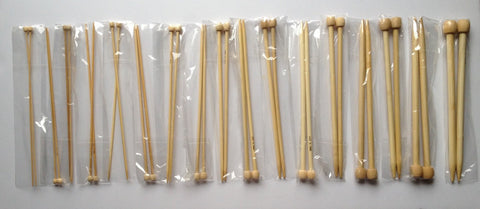 9" Bamboo single pointed knitting needles sizes us 0 1 2 2.5 3 5 6 7 8 9 10 10.5 10.75 10.85 11 13 15  2.0 2.25 4.0 2.75 2.5 3.0 4.0 5.5 mm
