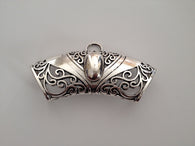 New Large Scarf Bail Set Pendant Ring Tube Shawl Wrap Rings Tubes Charm Slide Jewelry Making Tools supplies