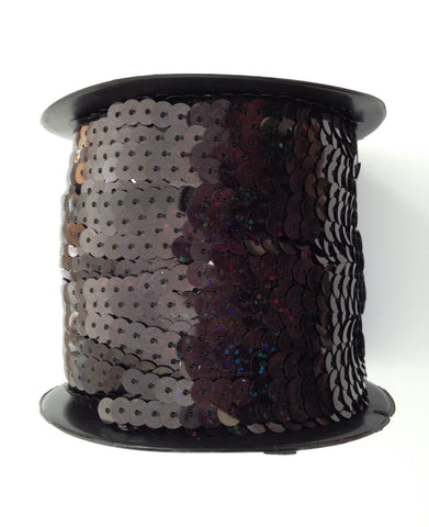 New! Black Sequins 100 yard Roll Spool String 6mm Sewing Tools Fabric Tools Supplies Trim