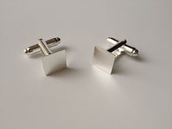 5 pairs Silver Plated Cufflinks Blanks Pads Jewelry Making Mens Cuff Links 3CN
