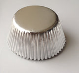 50 pcs Silver Aluminum Foil Cupcake Liners