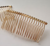 New! 10 pcs Gold Plated Hair Comb Accessories Clips Combs Barrettes Alligator